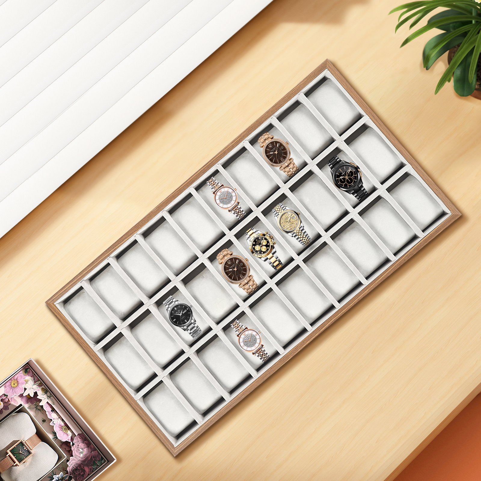 30 Compartments Mdf Watch Box  - Used Jewelry Watches recensie en prijs