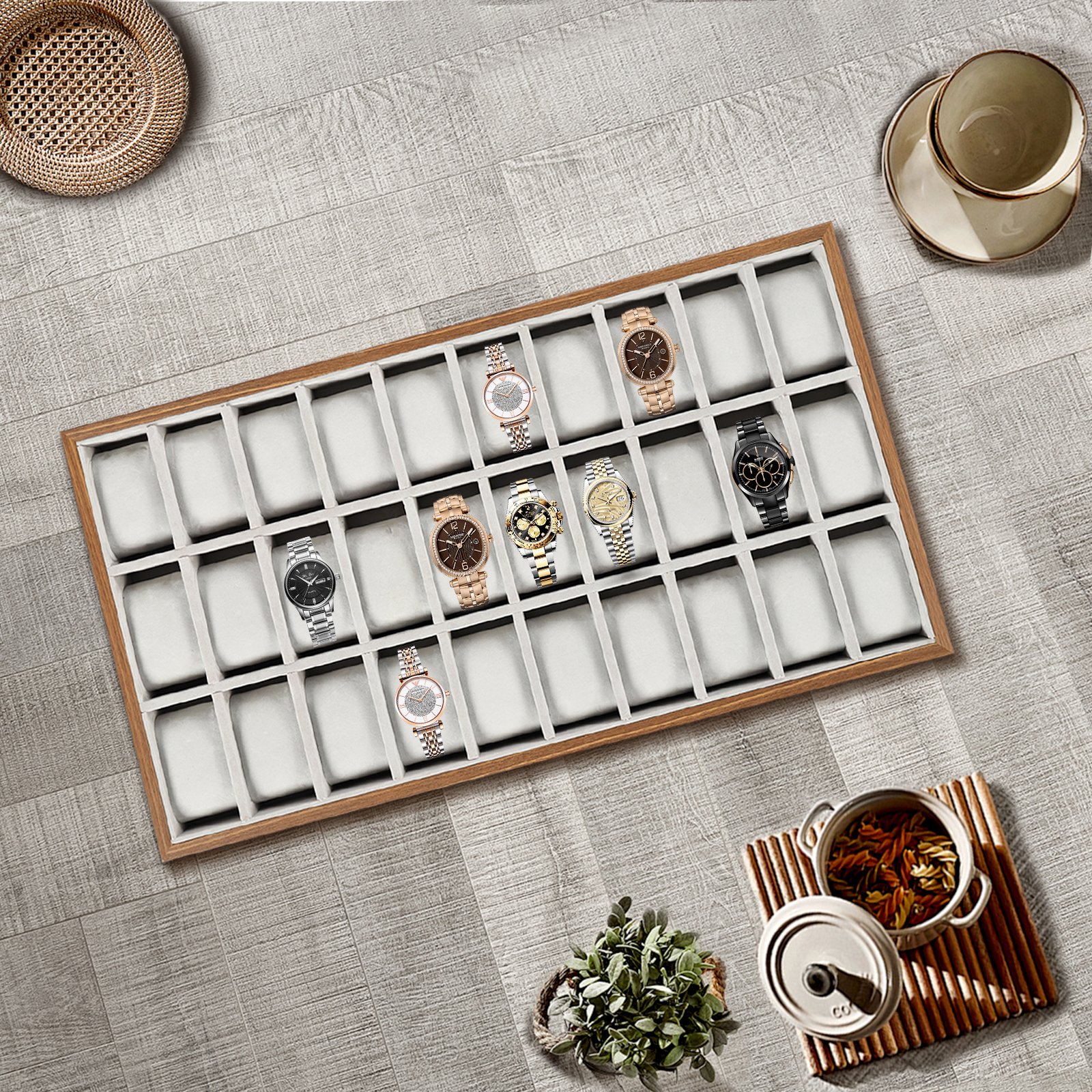 30 Compartments Mdf Watch Box  - Used Jewelry Watches recensie en prijs