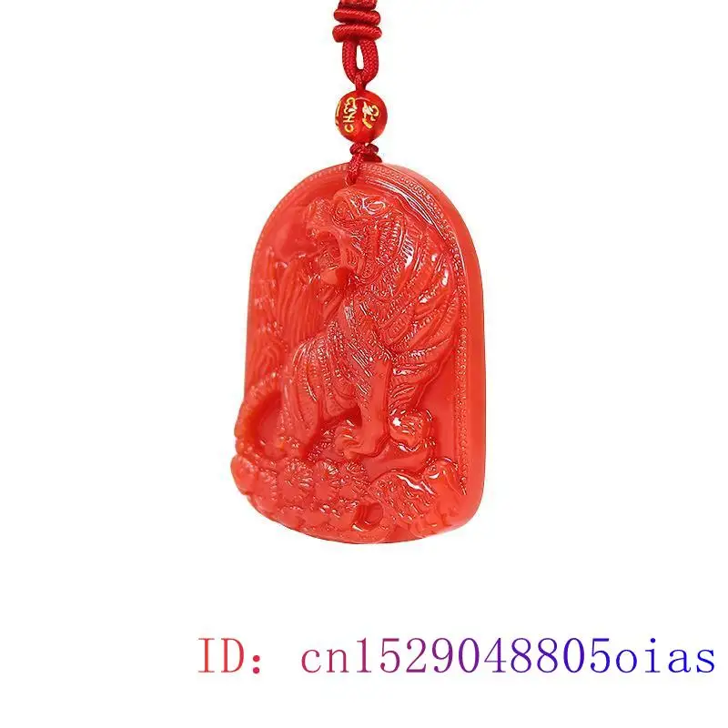 Red Jade Tiger Pendant Pendant - Luxury Gifts Jewelry & Watches Namfleg Mostar recensie en prijs