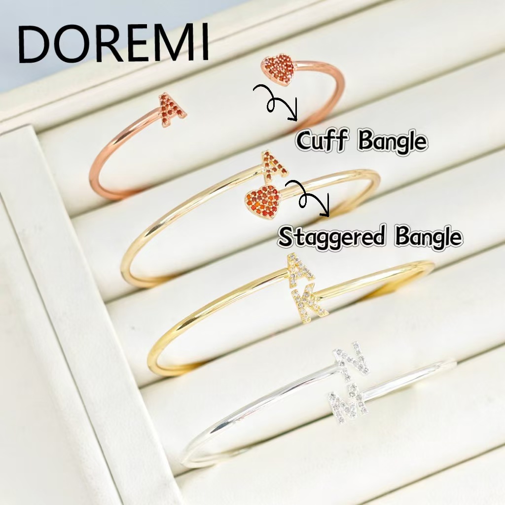 DOREMI Custom Letters Initial  - Cuff Bangle Bracelet recensie en prijs