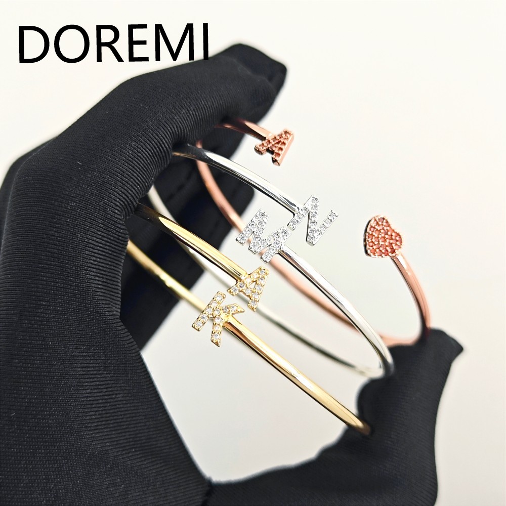 DOREMI Custom Letters Initial  - Cuff Bangle Bracelet recensie en prijs