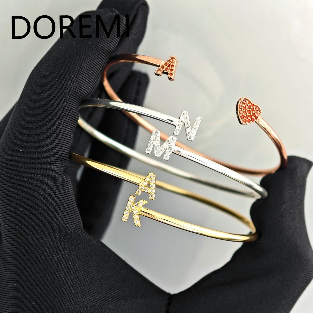 DOREMI Custom Letters Initial  - Cuff Bangle Bracelet recensie en prijs