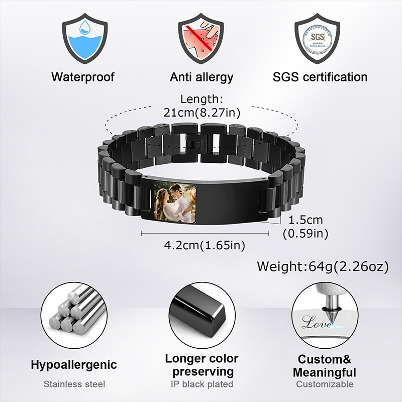 Custom Picture Text Bracelet W - Jewellery Watches recensie en prijs