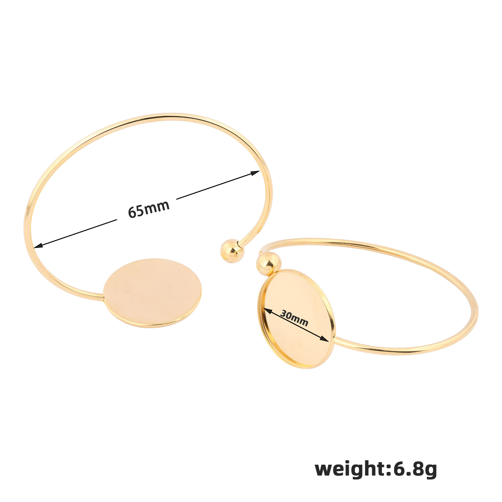 2pcs Fit 30mm Cabochon Bangle  - Cuff Bangle Bracelet recensie en prijs