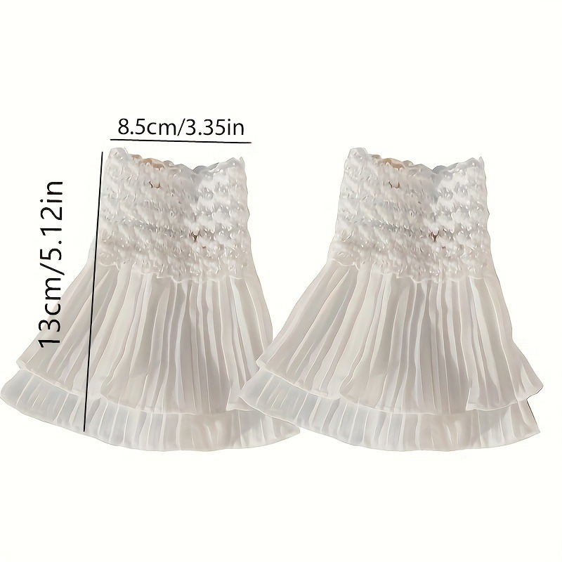 Double Ruffle Fake Cuff Solid  - Cuff Bangle Bracelet recensie en prijs