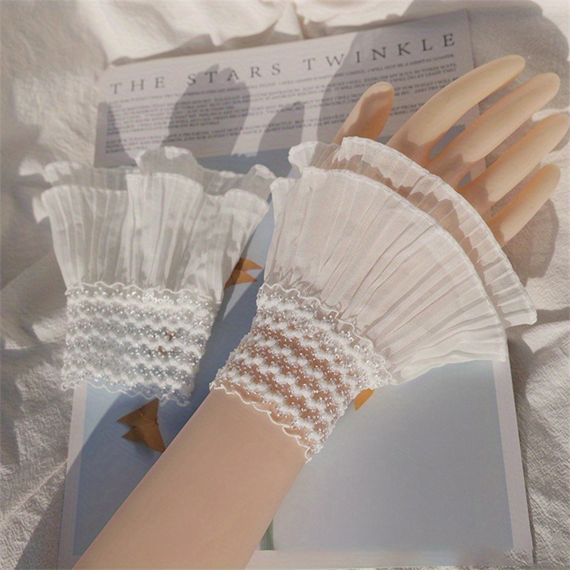 Double Ruffle Fake Cuff Solid  - Cuff Bangle Bracelet recensie en prijs