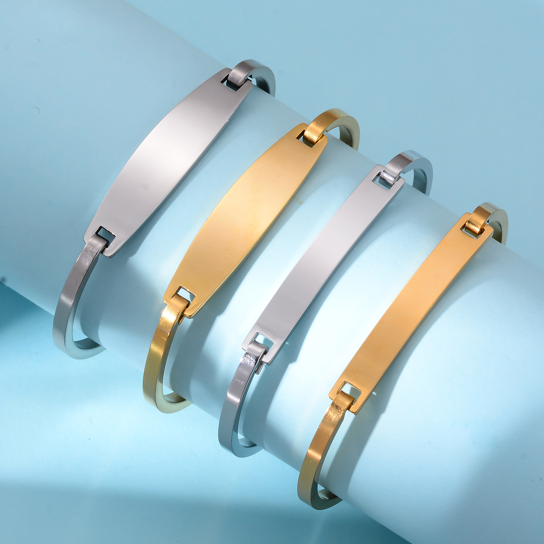 Personalized Stainless Steel B - Cuff Bangle Bracelet recensie en prijs