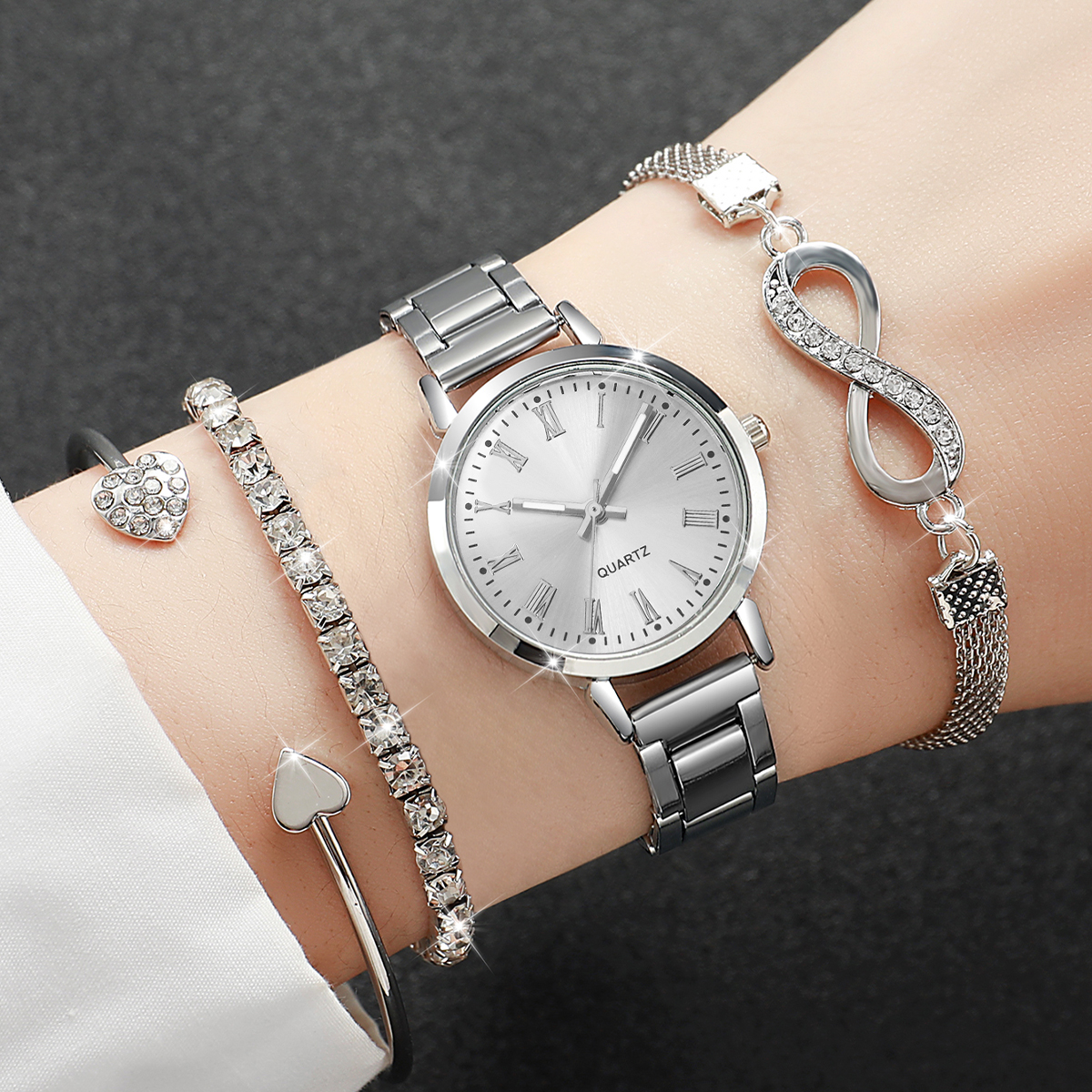 4PCS Fashion Women Watches Dia - Jewelry Diamond Watches recensie en prijs