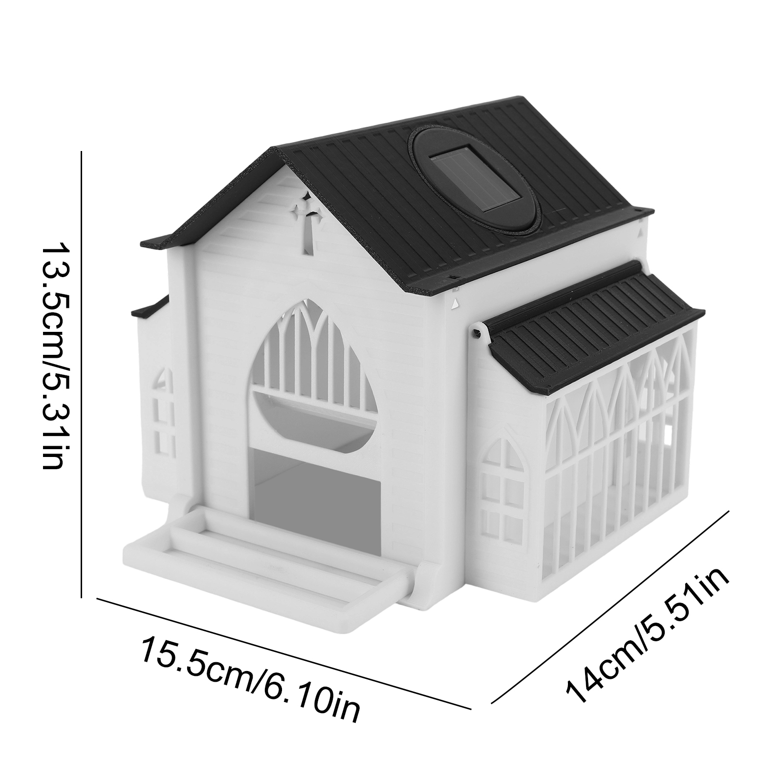 Church-Shaped Metal Bird Feede - Watches & Jewelry Tsukiu recensie en prijs