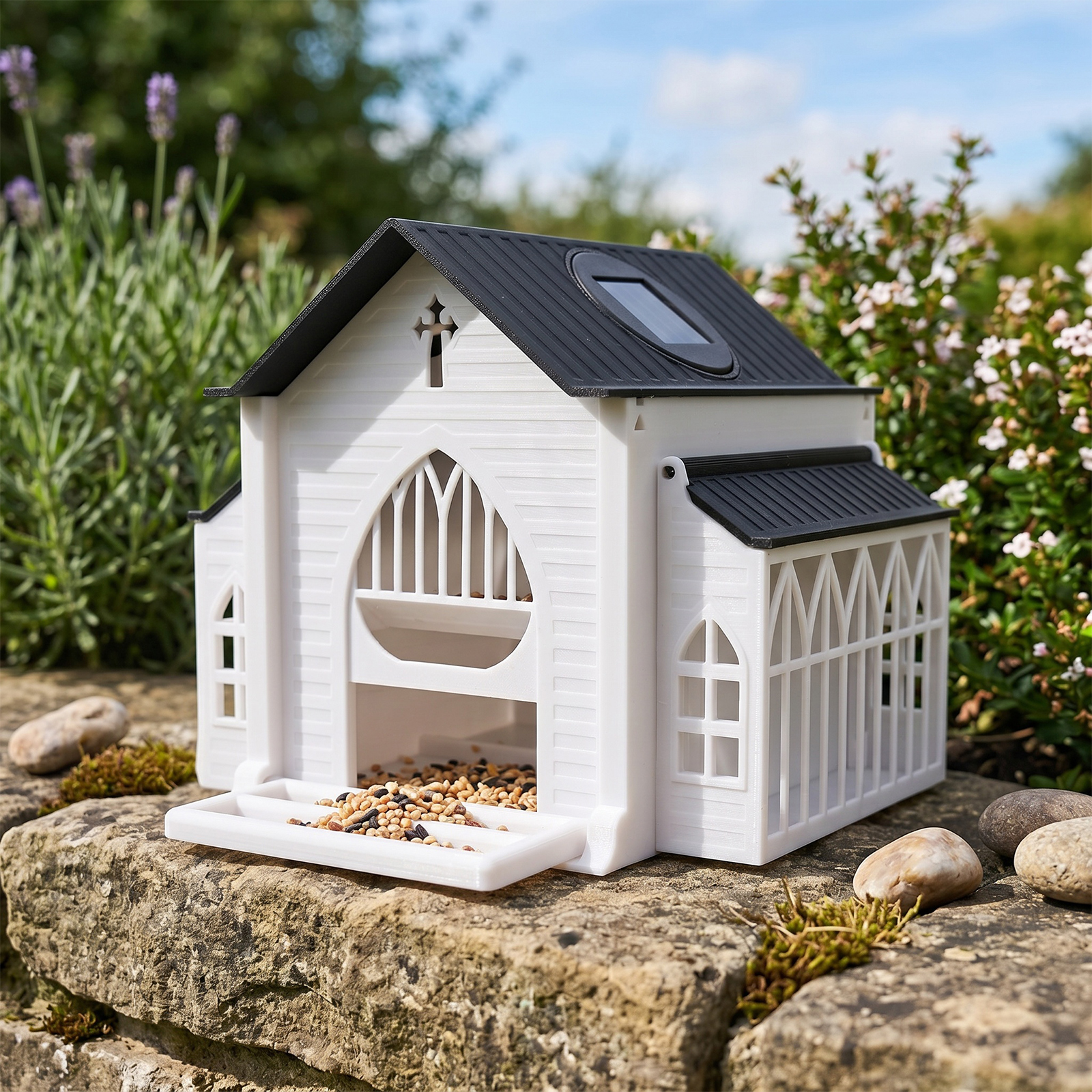 Church-Shaped Metal Bird Feede - Watches & Jewelry Tsukiu recensie en prijs