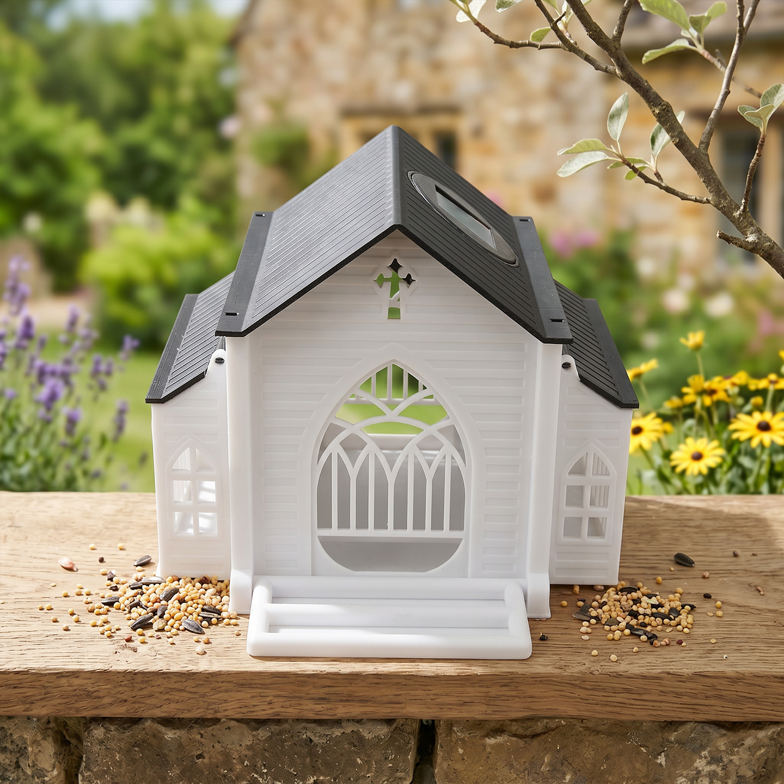 Church-Shaped Metal Bird Feede - Watches & Jewelry Tsukiu recensie en prijs