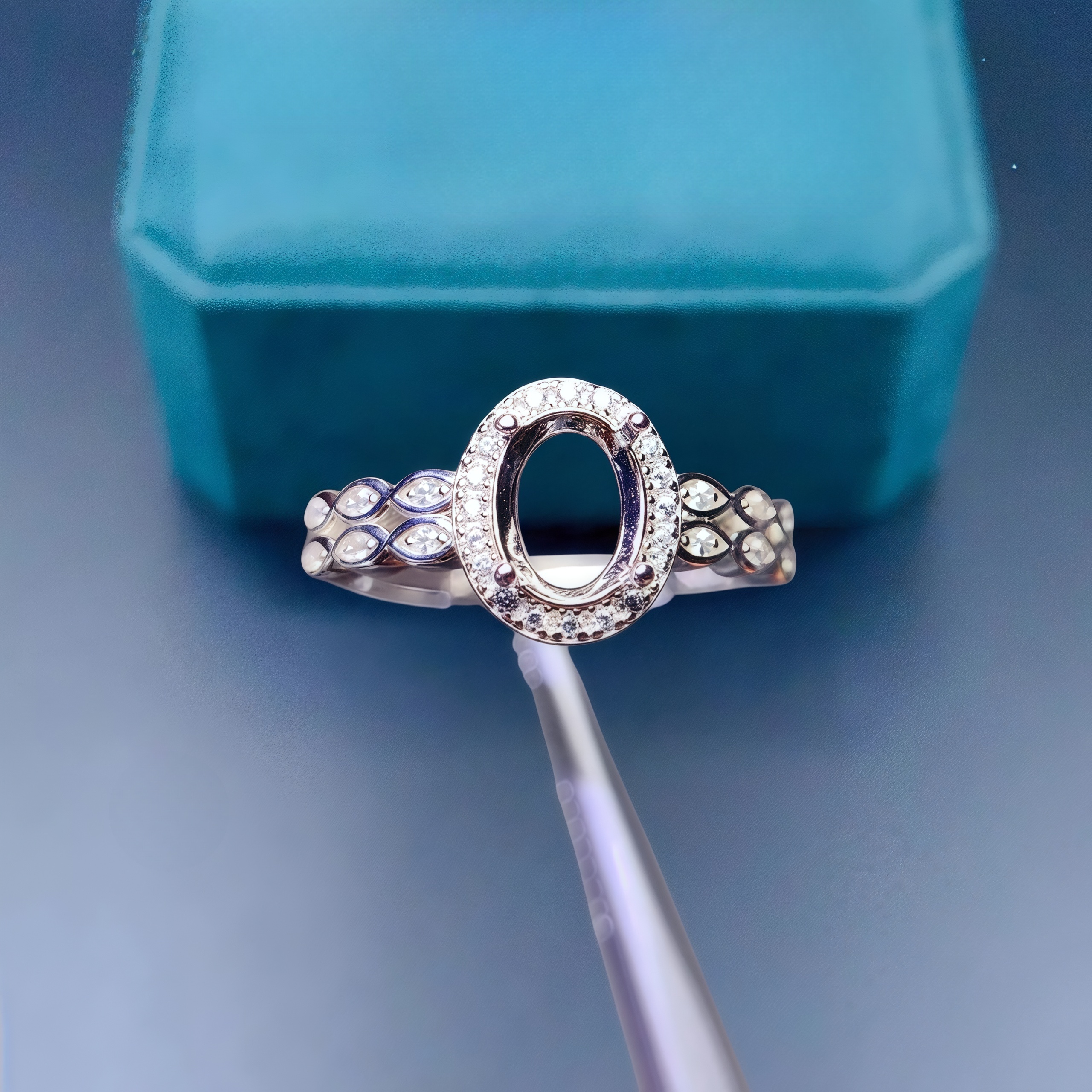 Setting 4*5/5*7mm Ellipse Ston - Sterling Silver Ring recensie en prijs