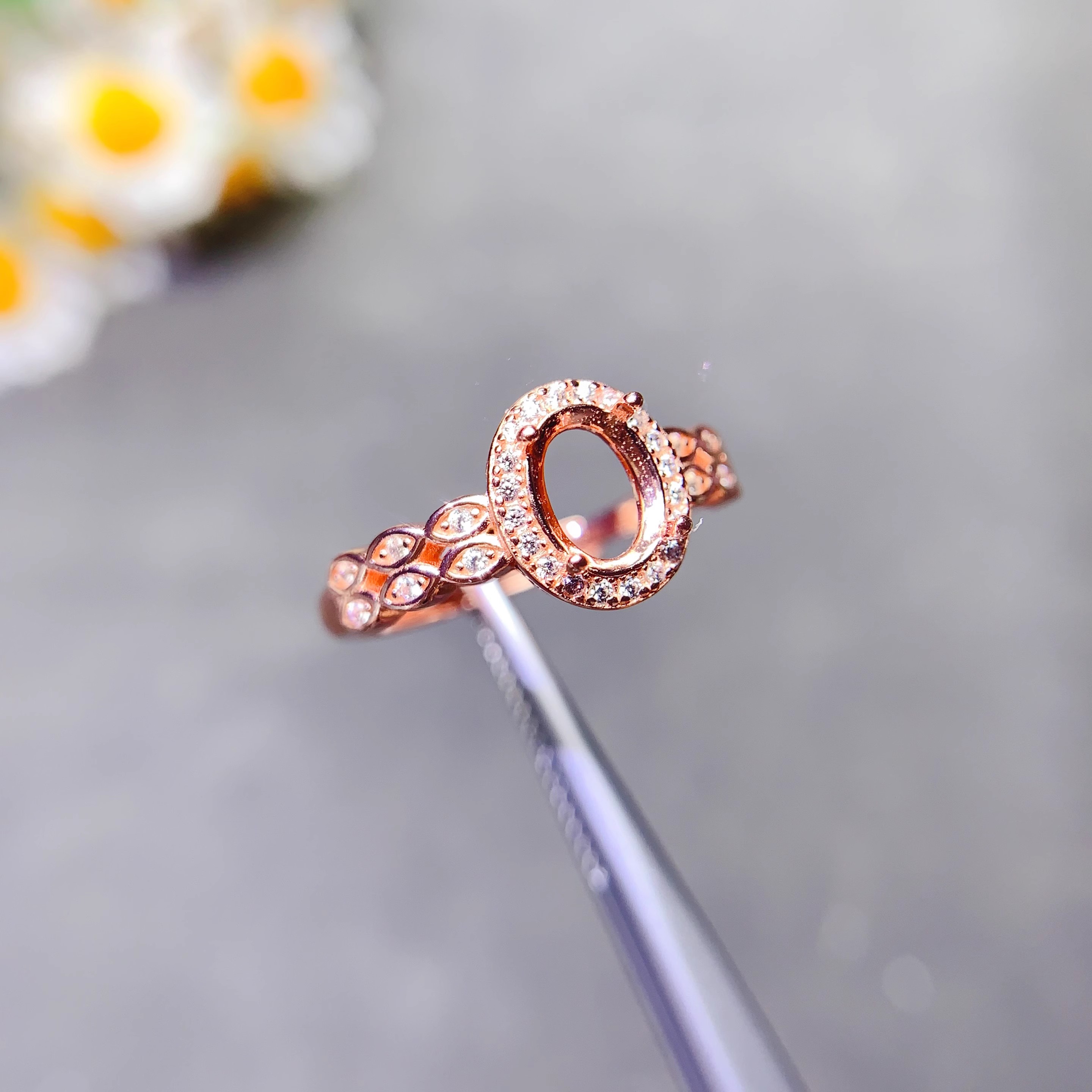 Setting 4*5/5*7mm Ellipse Ston - Sterling Silver Ring recensie en prijs