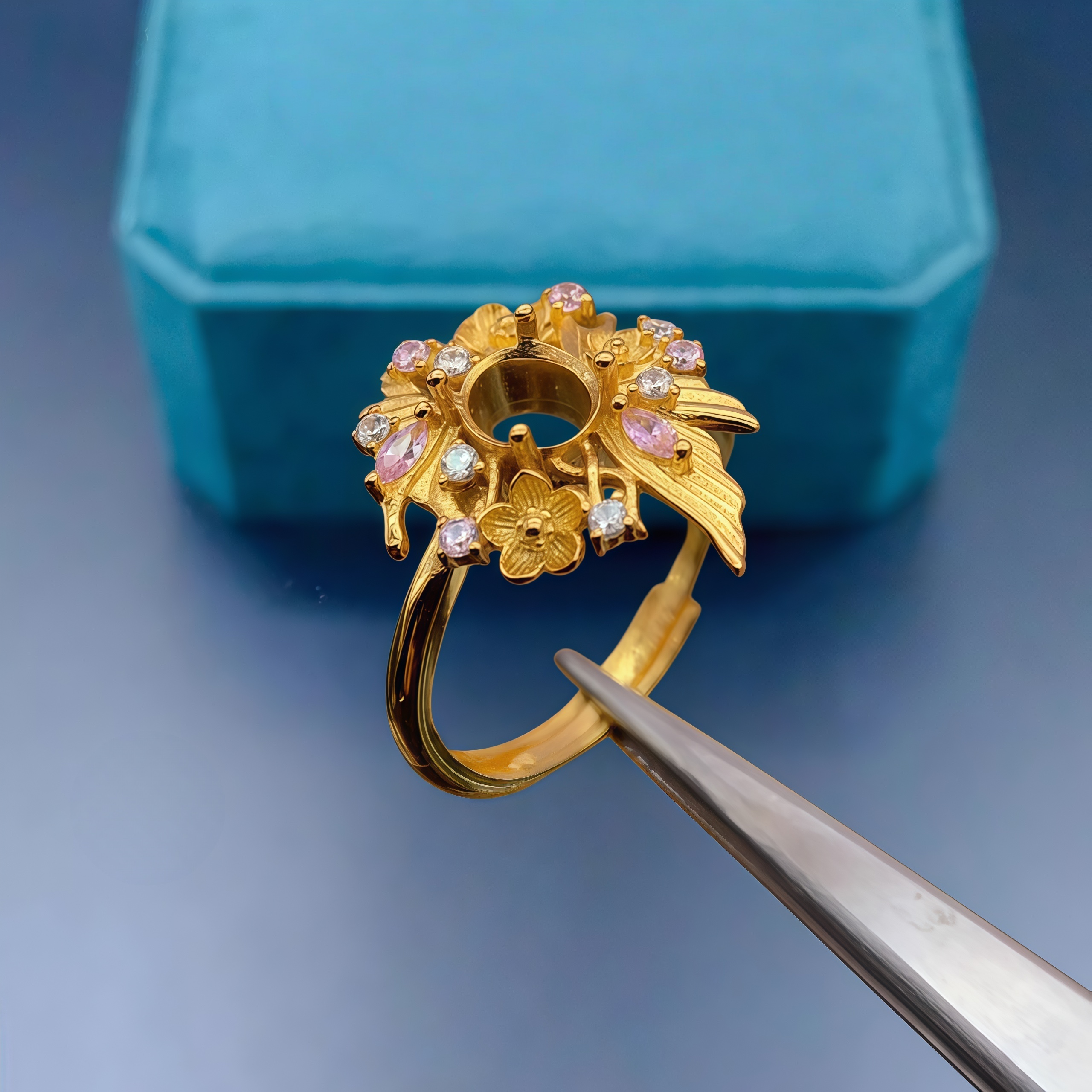 Fashion DIY Empty Ring Holder  - Sterling Silver Ring recensie en prijs