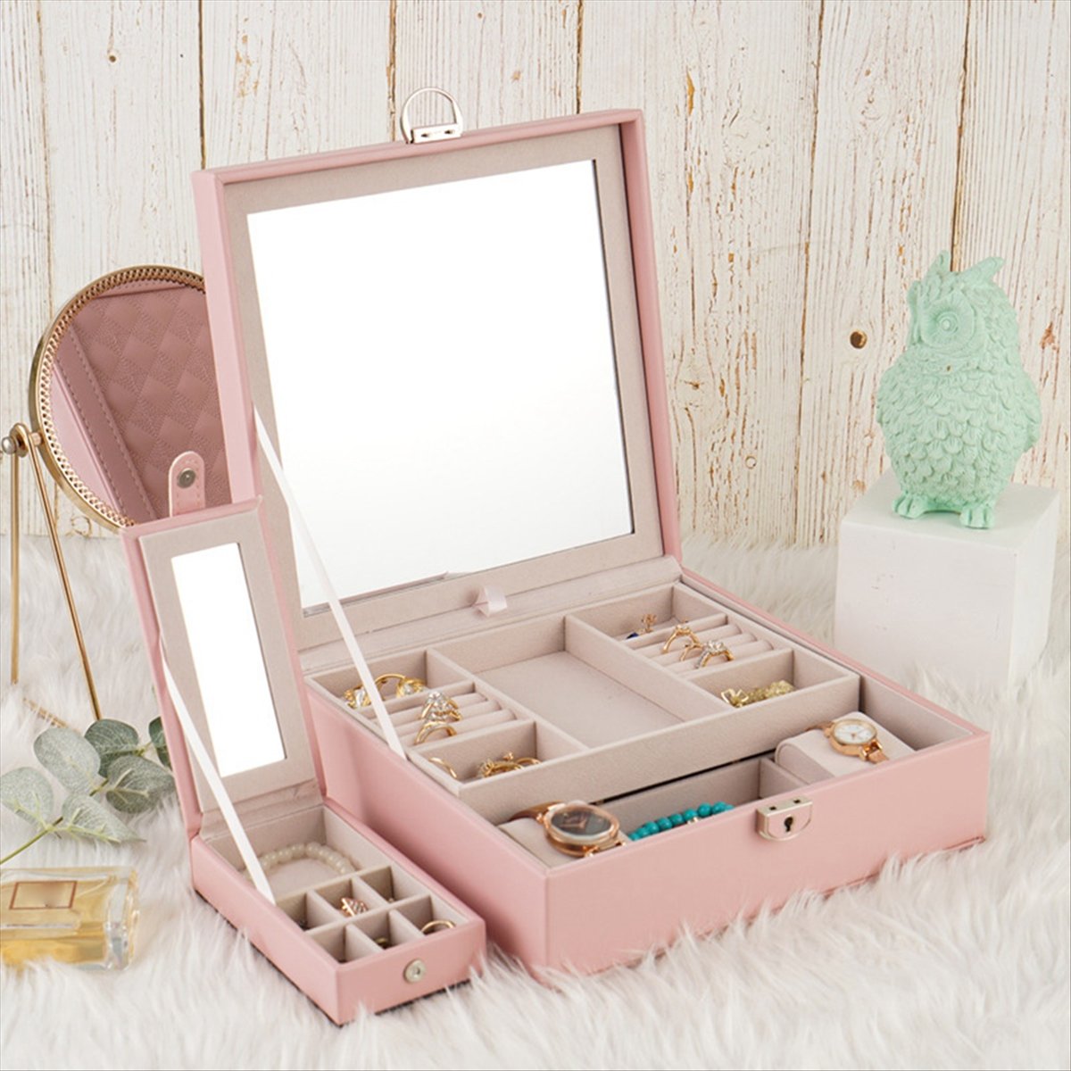 ABQR Girly Pink Jewelry Box Je - Jewelry & Watches Sp Z Oo Ul Frezerów 3 recensie en prijs