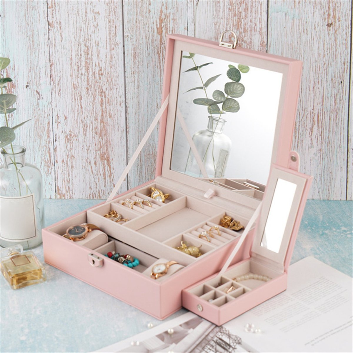 ABQR Girly Pink Jewelry Box Je - Jewelry & Watches Sp Z Oo Ul Frezerów 3 recensie en prijs