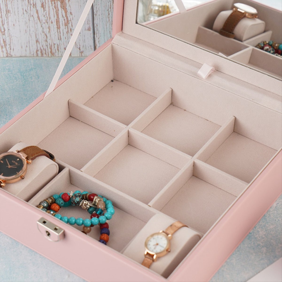 ABQR Girly Pink Jewelry Box Je - Jewelry & Watches Sp Z Oo Ul Frezerów 3 recensie en prijs