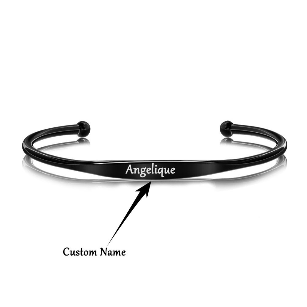 Personalized Stainless Steel B - Cuff Bangle Bracelet recensie en prijs