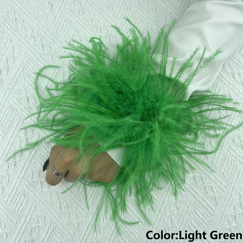 Natural Ostrich Feather Wrist  - Cuff Bangle Bracelet recensie en prijs