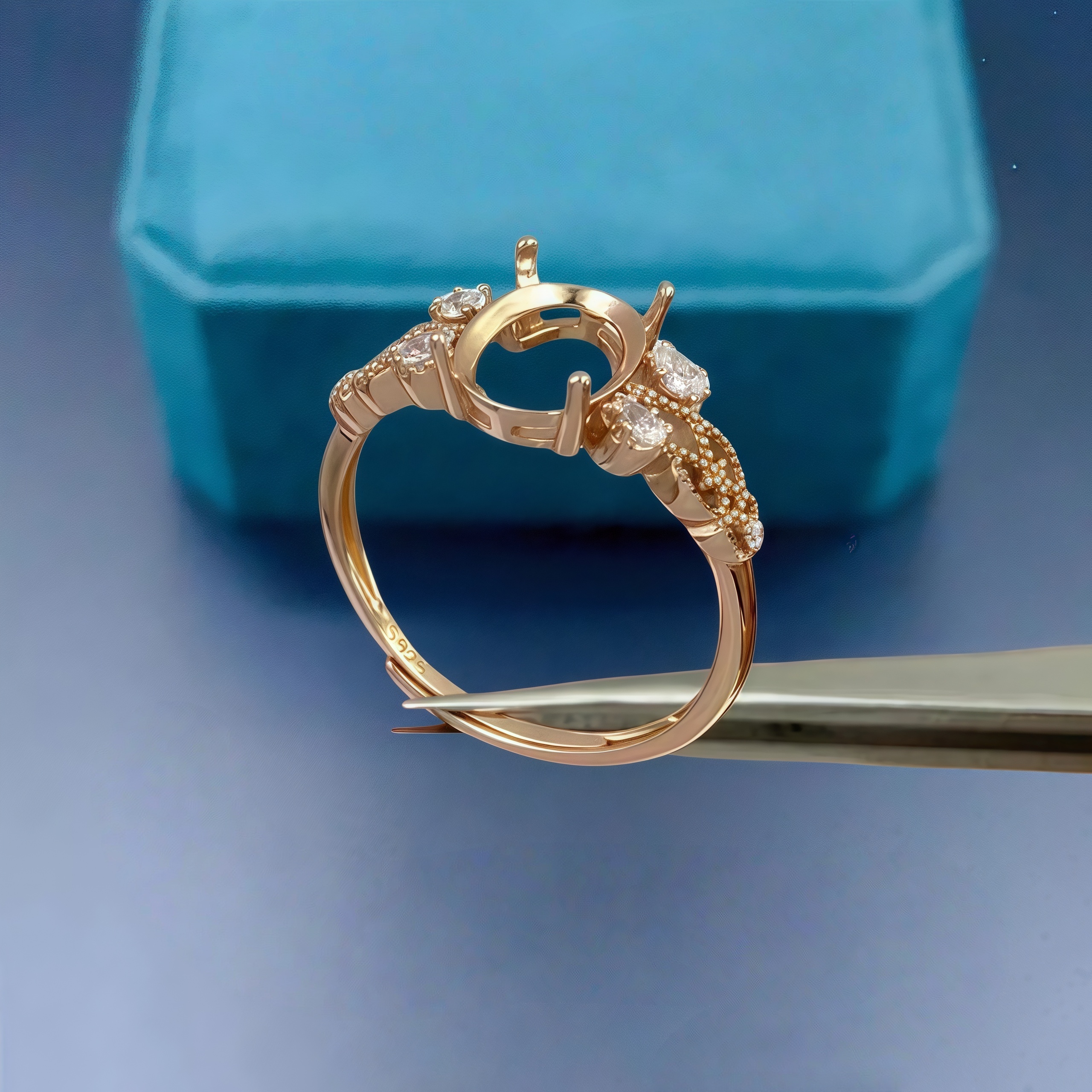 DIY Empty Ring Holder S925 Ste - Sterling Silver Ring recensie en prijs