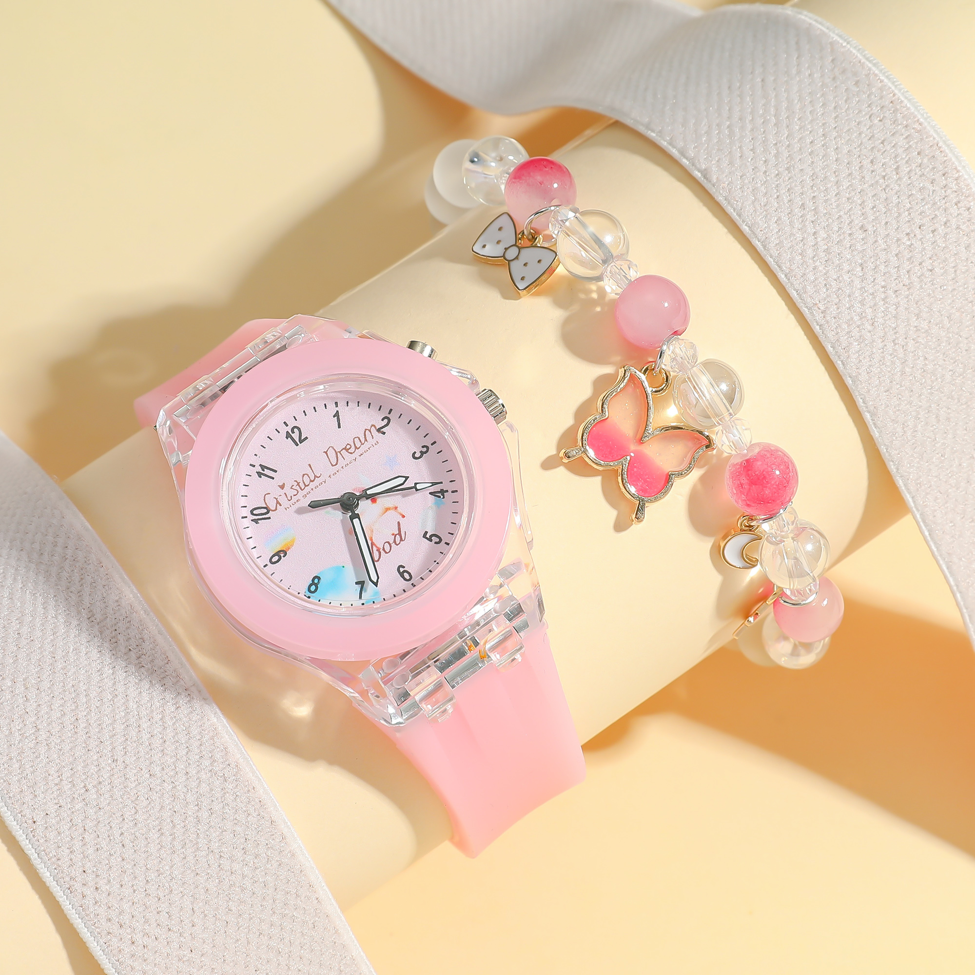 Fashion Butterfly Silicone Lum - Jewelry Making Watches recensie en prijs