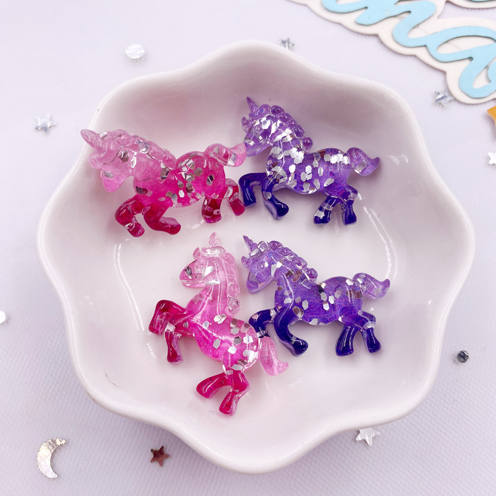 6PCS Colorful Resin Glitter 3D - Paradise Jewelry & Watches Llc Miami Photos recensie en prijs