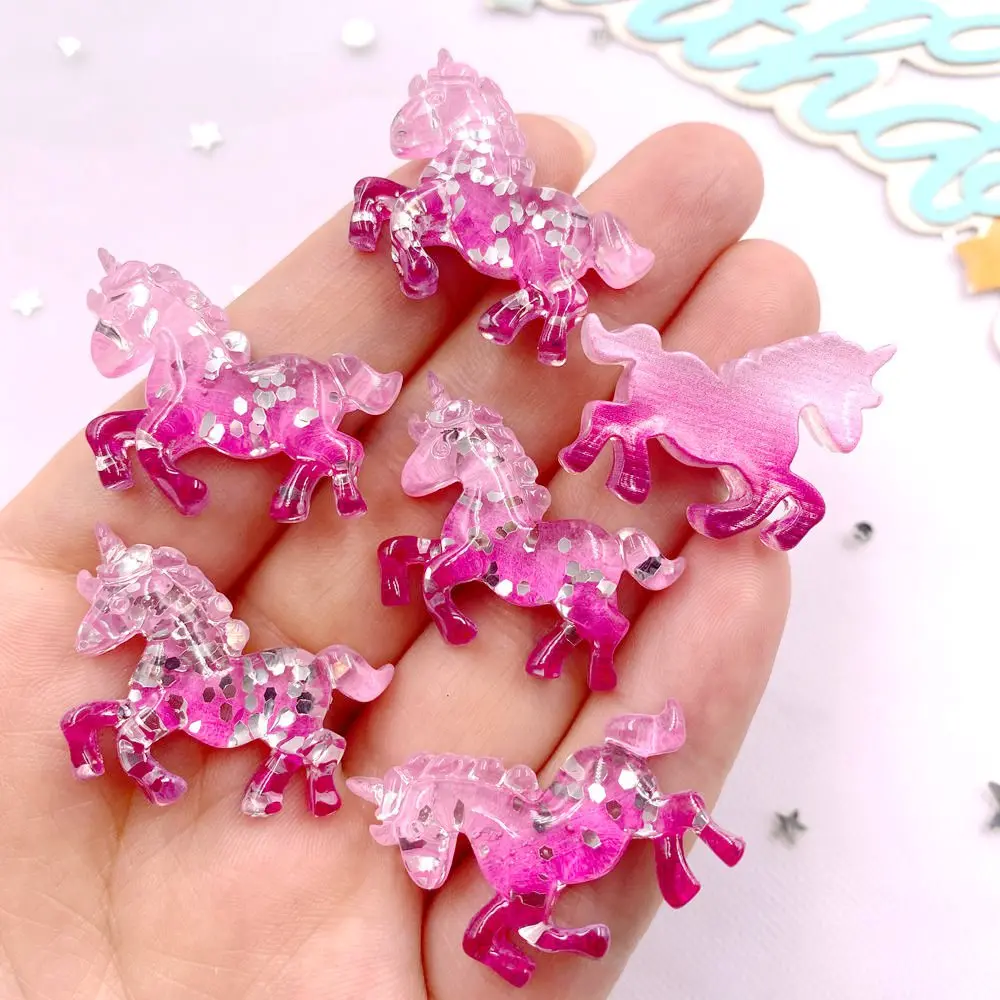 6PCS Colorful Resin Glitter 3D - Paradise Jewelry & Watches Llc Miami Photos recensie en prijs