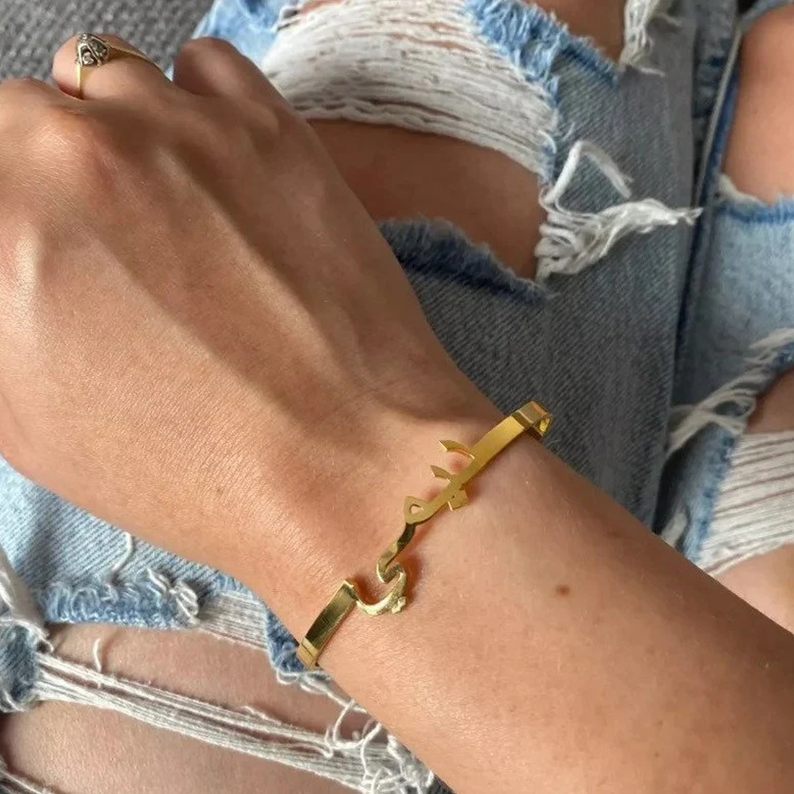Lemegeton Personalized Arabic  - Cuff Bangle Bracelet recensie en prijs