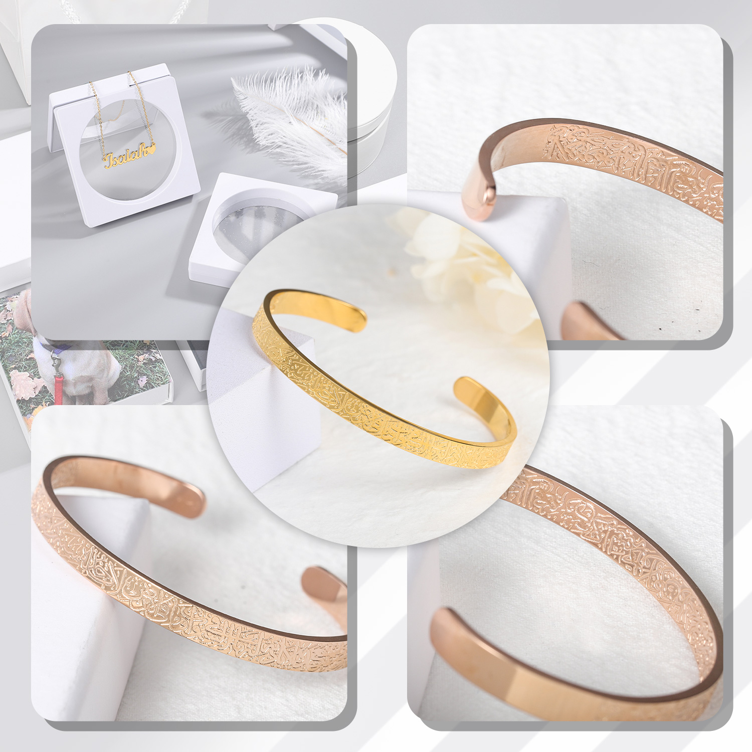 Ayatul Kursi Cuff Bracelet For - Cuff Bangle Bracelet recensie en prijs