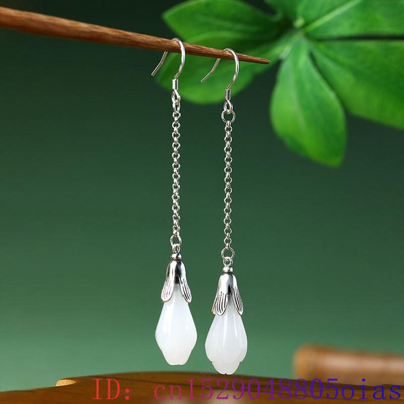 White Real Jade Flower Earring - Luxury Gifts Jewelry & Watches Namfleg Mostar recensie en prijs