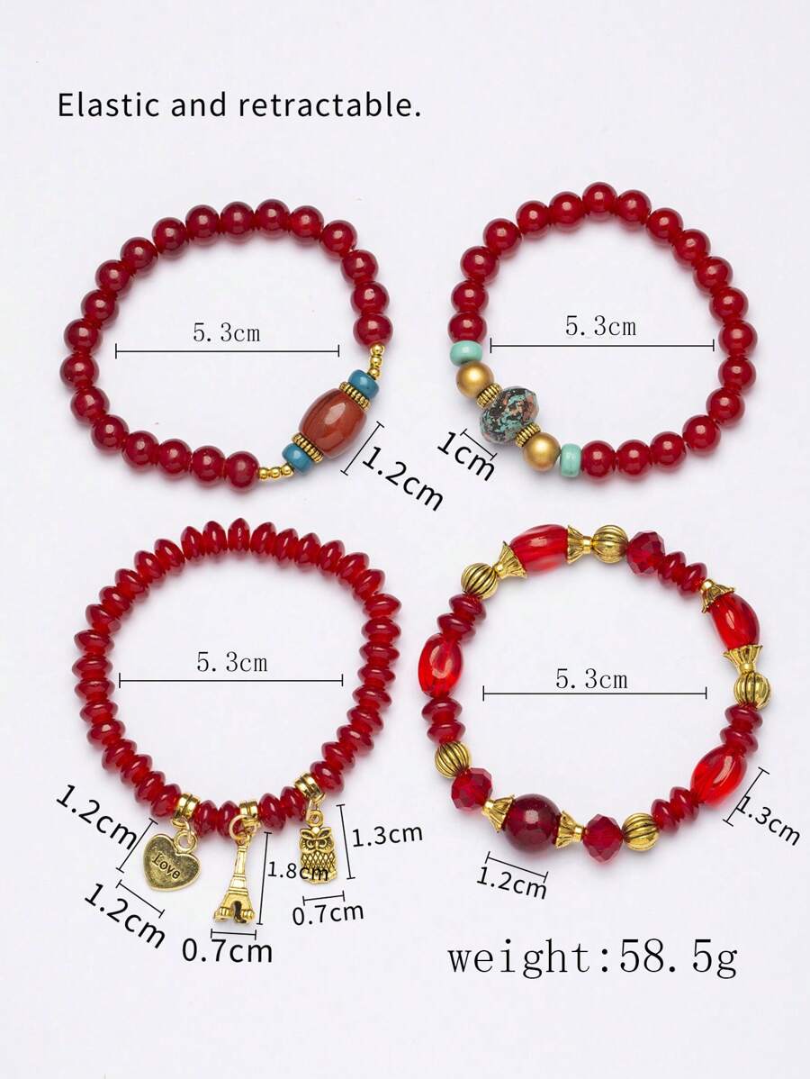 1 Set Of 4pcs Boho Style Decor - Jewelry & Watches Sp Z Oo Ul Frezerów 3 recensie en prijs