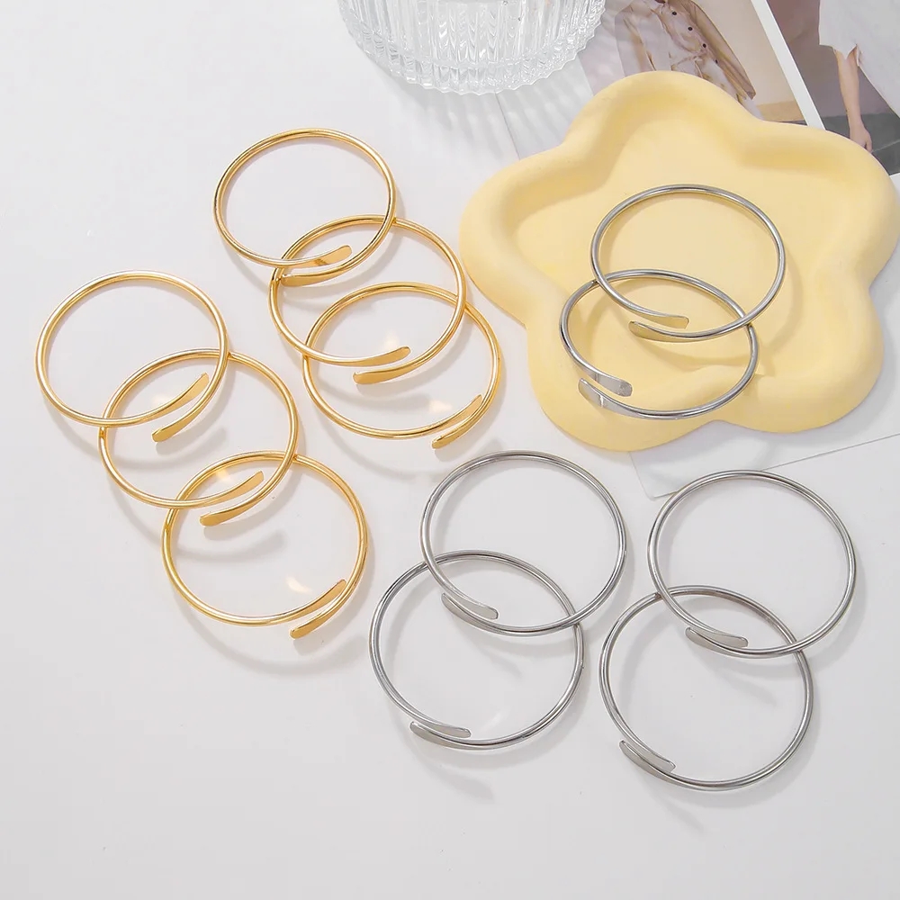 10pcs/lot Blank Brass Stacking - Cuff Bangle Bracelet recensie en prijs