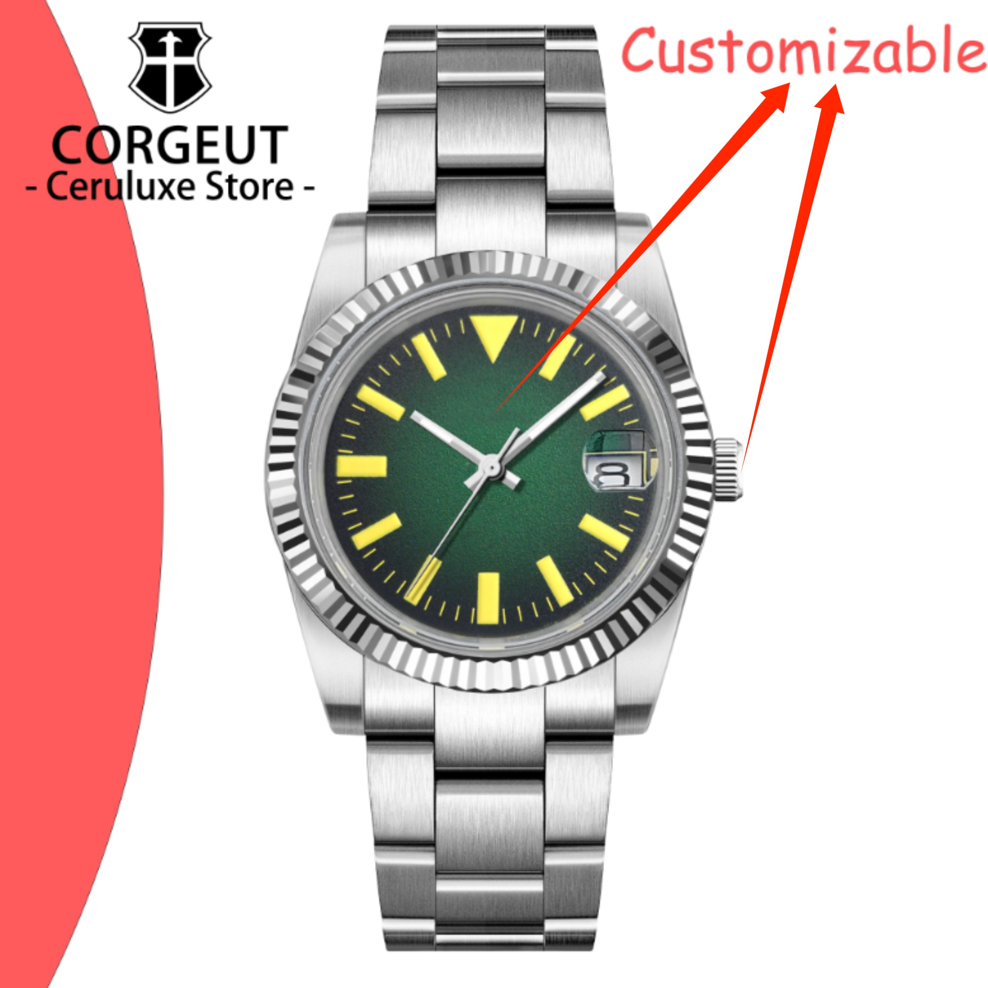 Custom Logo 36/39mm New NH35 A - Jewellery Watches recensie en prijs