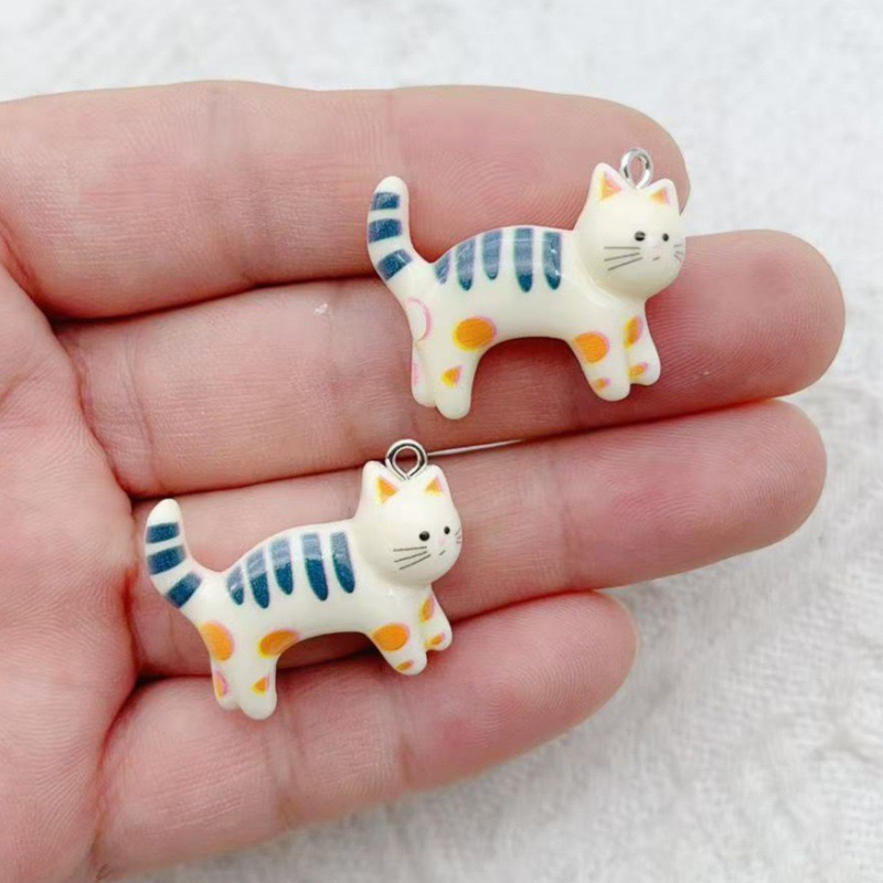 10pcs resin cartoon cat animal - Jewelry & Watches Sp Z Oo Ul Frezerów 3 recensie en prijs