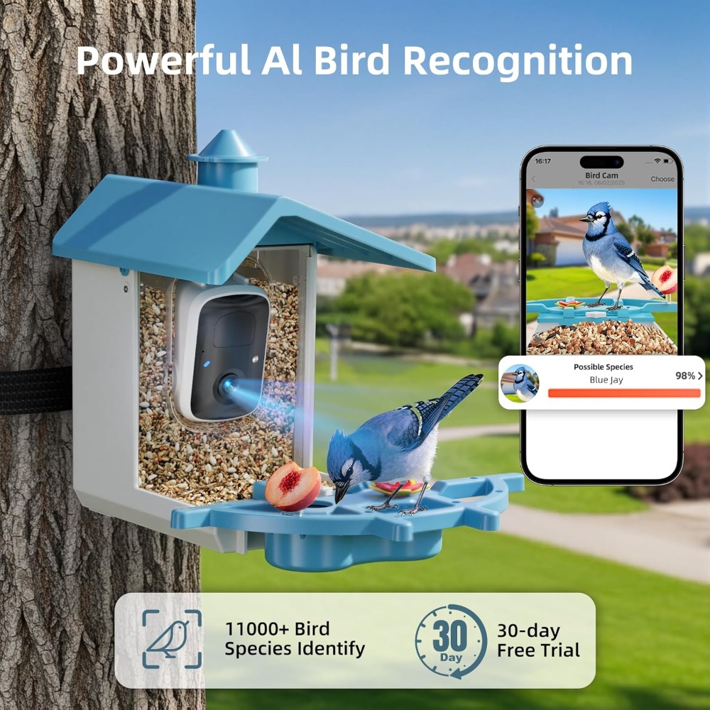 Bird Feeder with Camera for Ou - Watches & Jewelry Tsukiu recensie en prijs