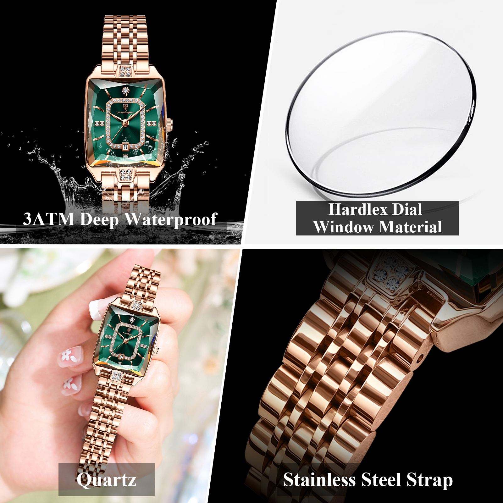 POEDAGAR Luxury Woman Watch Wa - High Jewelry Watches recensie en prijs