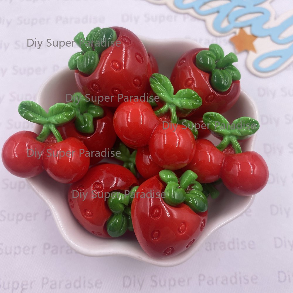 8PCS Resin Kawaii Colorful Red - Paradise Jewelry & Watches Llc Miami Photos recensie en prijs