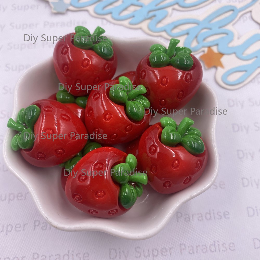 8PCS Resin Kawaii Colorful Red - Paradise Jewelry & Watches Llc Miami Photos recensie en prijs