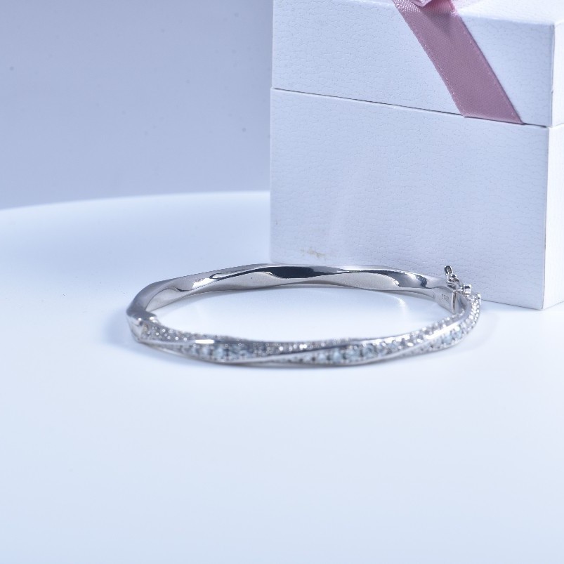 s925 Sterling Silver Bangle fo - Cuff Bangle Bracelet recensie en prijs