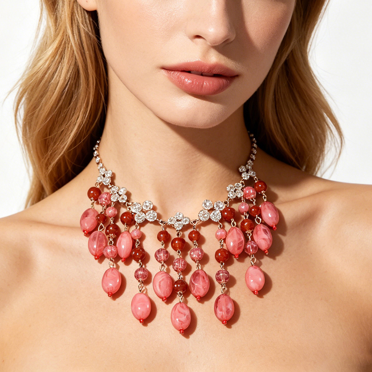 Trendy Pink Red Teardrop Beade - Jewelry & Watches Sp Z Oo Ul Frezerów 3 recensie en prijs