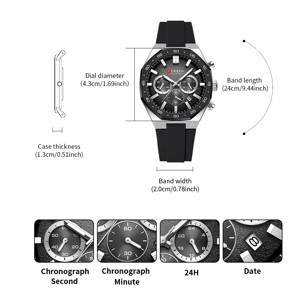 CURREN Fashion Casual Men Spor - Jewellery Watches recensie en prijs