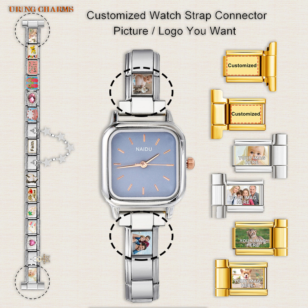1 pair Picture Logo Customized - Jewelry Making Watches recensie en prijs
