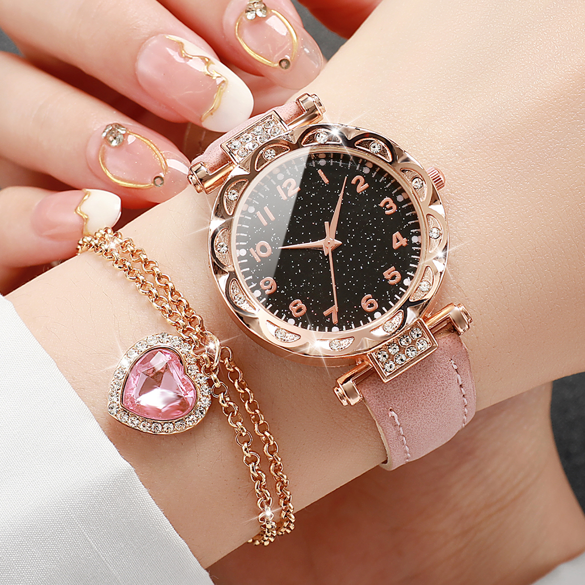 6 Pcs/set Fashion Starry Sky W - Jewelry Diamond Watches recensie en prijs