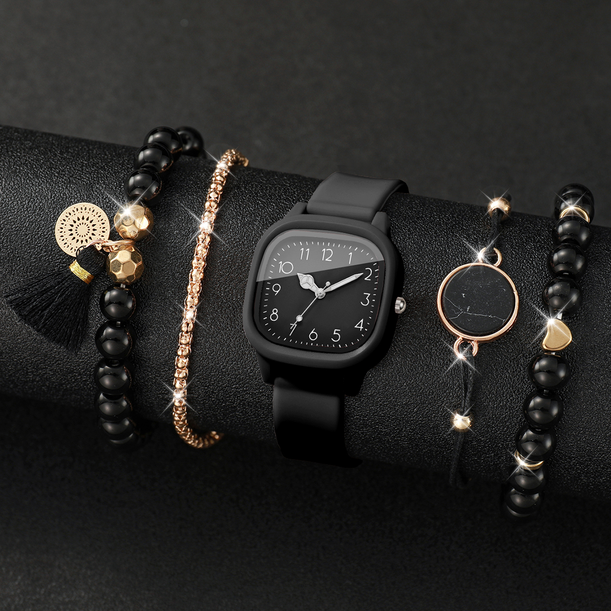 5PCS Fashion Square Women Watc - Jewelry Making Watches recensie en prijs
