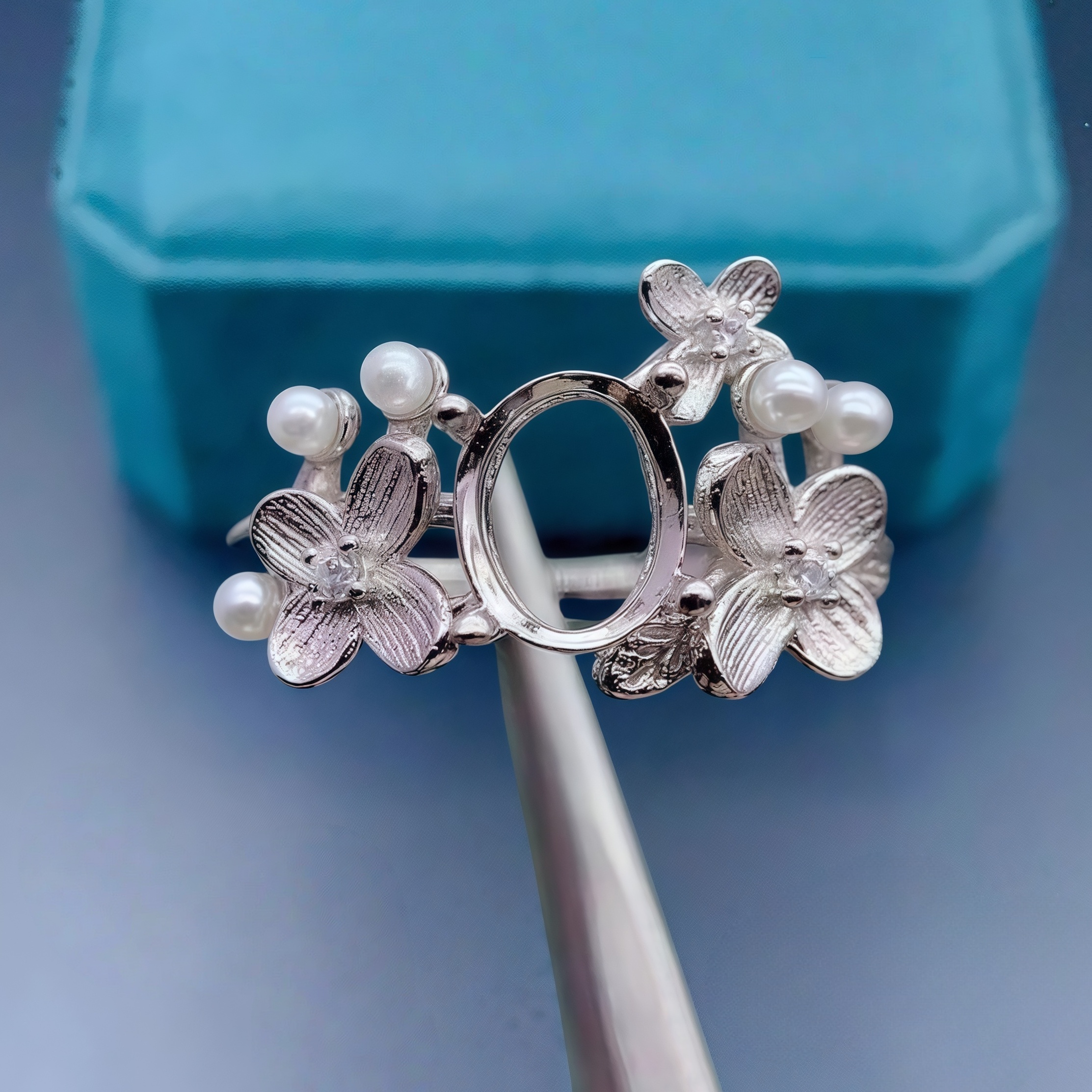 Setting 6*8mmEllipse Stone Fas - Sterling Silver Ring recensie en prijs